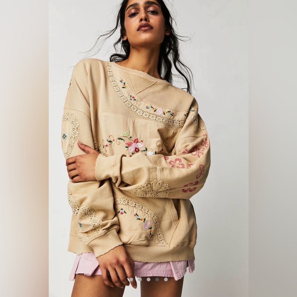 Free People Grams Attic Sweatshirt - Picture 2 of 10